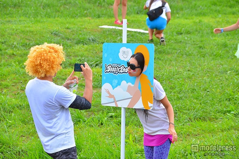 ランニングコースのフォトスポット