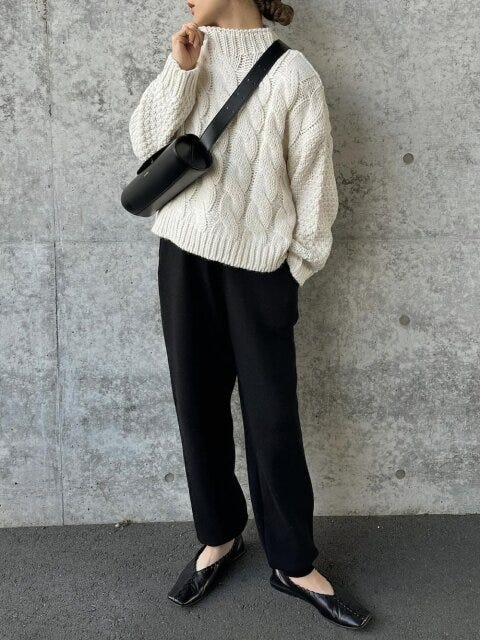 冬のモノトーンコーデ