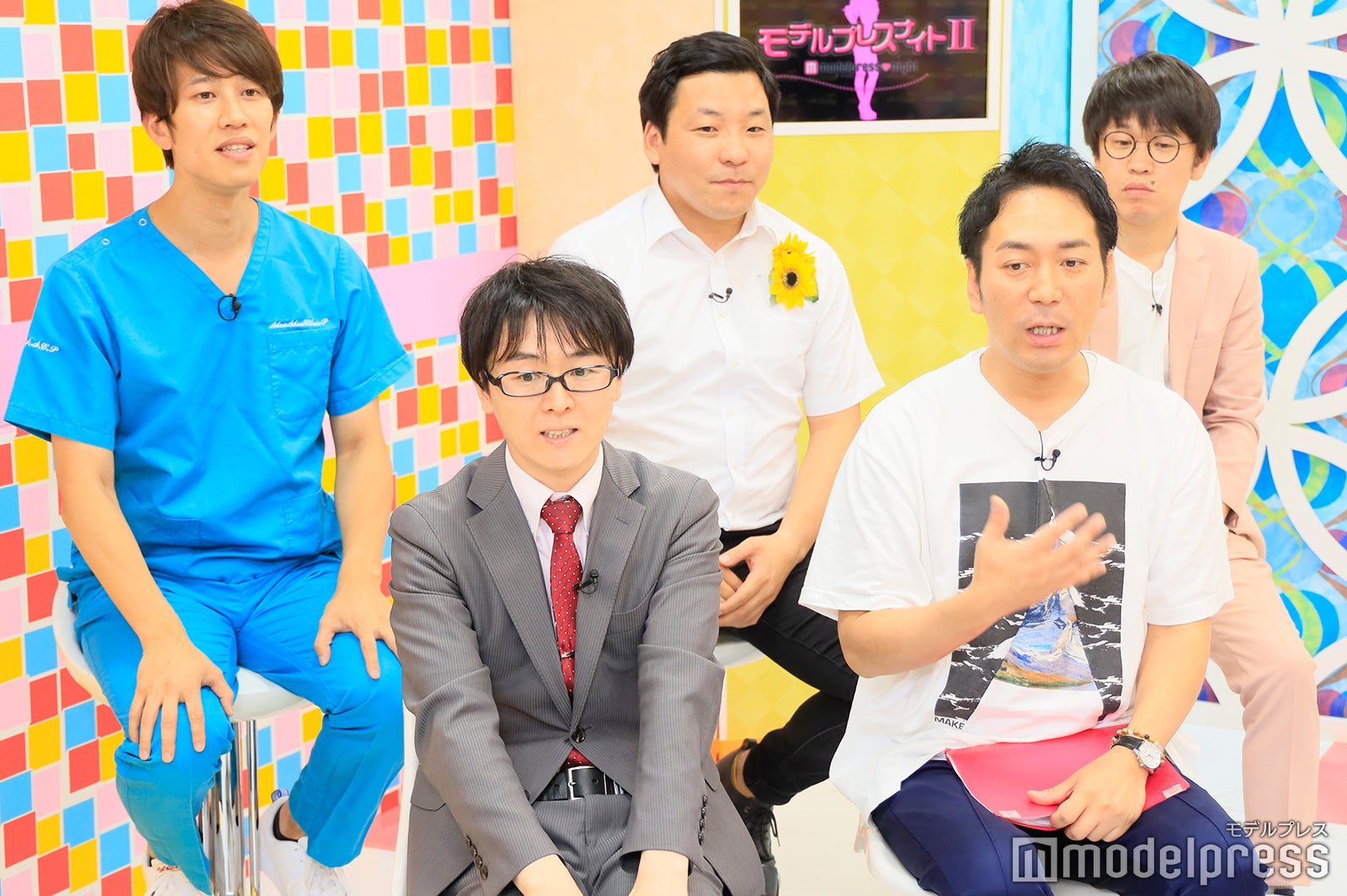 前列：スーパーマラドーナ（田中一彦、武智）／後列：しゅんしゅんクリニックP、インディアンス（田渕章裕、木村亮介） （C）モデルプレス