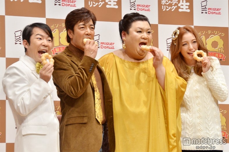 左から：ダンディ坂野、野口五郎、ポン・デ・ライオン、マツコ・デラックス、木下優樹菜