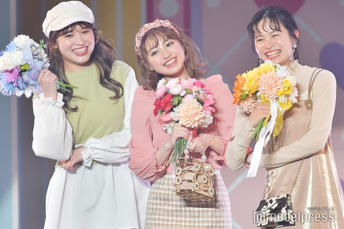 古田愛理(あいりる)、香音(のんのん)、莉子(リコリコ)(C)モデルプレス