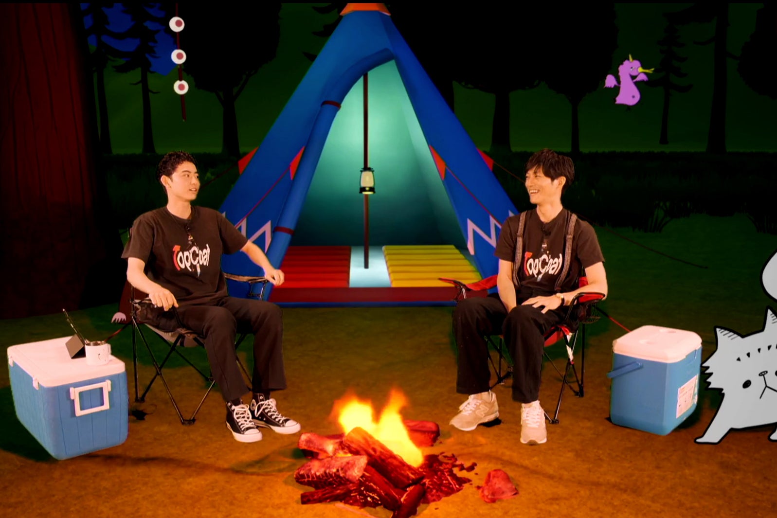 豊田裕大、松坂桃李／「TopCoat夏祭り2022～Yes！We Camp！～」 （C）TopCoat