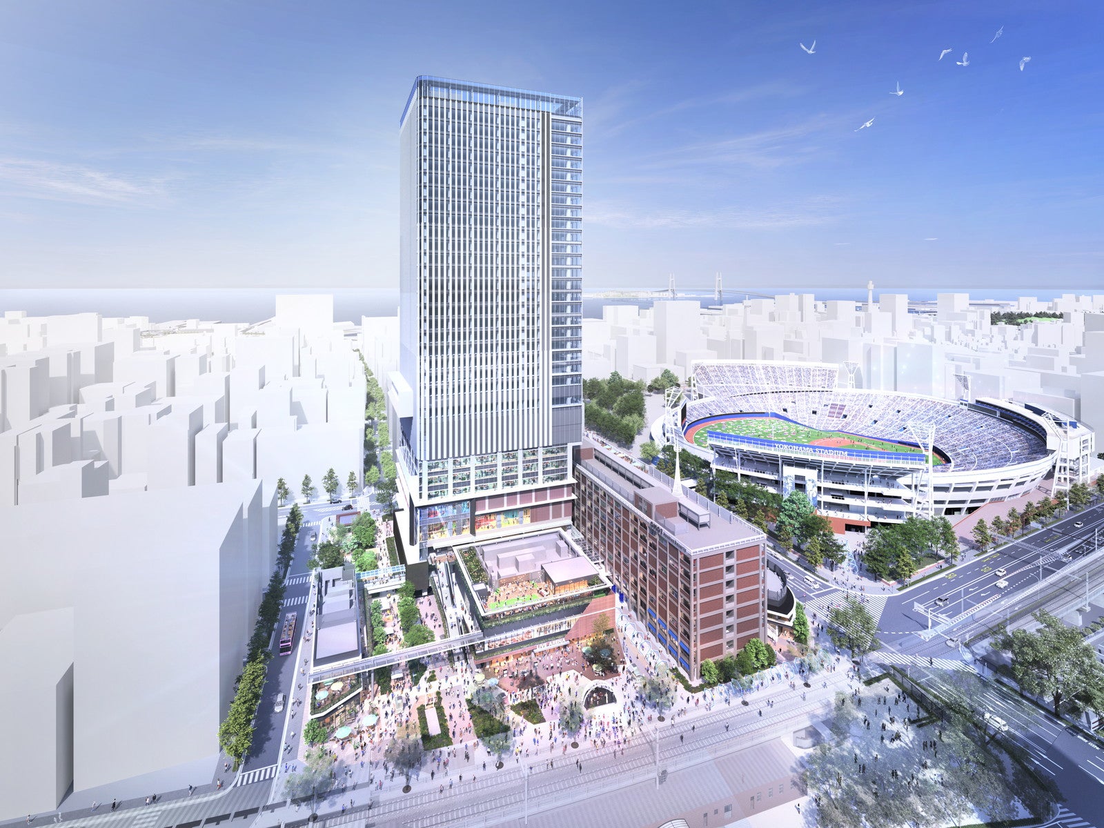 横浜の新複合施設「ベースゲート横浜関内」3月19日開業 没入型体験施設ワンダリアや横丁風バル街も