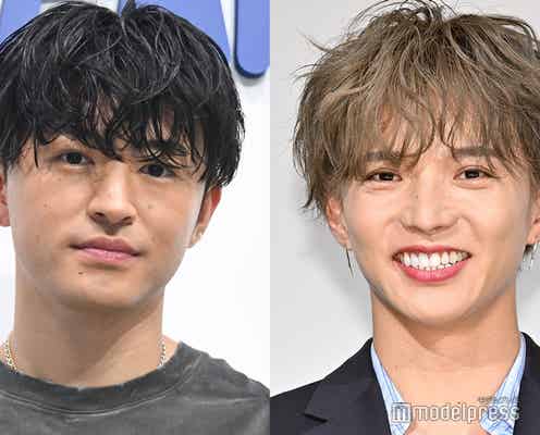 なにわ男子・高橋恭平、EXILEツアーへ「FNS歌謡祭」裏でもグッズ着用 佐藤大樹&佐野玲於と3ショット披露