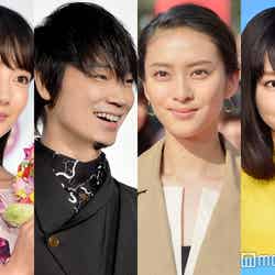 2017年春ドラマに出演する（左から）波瑠、綾野剛、武井咲、桐谷美玲（C）モデルプレス
