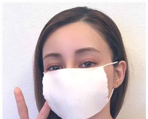 ダレノガレ明美、アベノマスク着用で小顔に驚きの声 顔の縦幅も公開