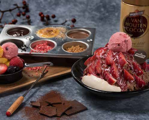 アイスモンスター表参道&大阪、バンホーテンココアとのコラボカフェに“変身”