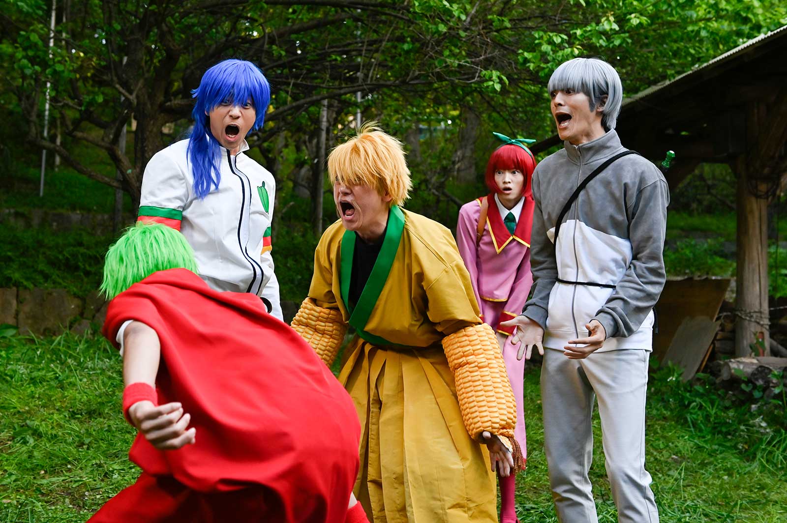 （左から）藤枝喜輝、三浦翔平、井浦新、窪塚愛流、松坂桃李「SEIKAの空」より （C）テレビ朝日