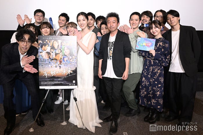 桜庭ななみ主演映画『有り、触れた、未来』初日舞台挨拶の模様 (C)モデルプレス