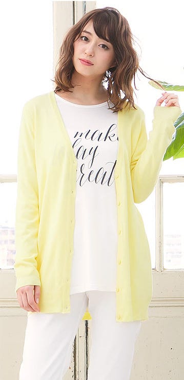 シルクタッチニットカーディガン/ロングカーディガン「神戸レタス」1,590円(税込)/画像提供:神戸レタス