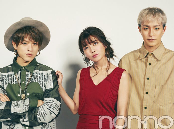 末吉秀太、宇野実彩子、浦田直也(c)non-no10月号/集英社 撮影/尾身沙紀(io)