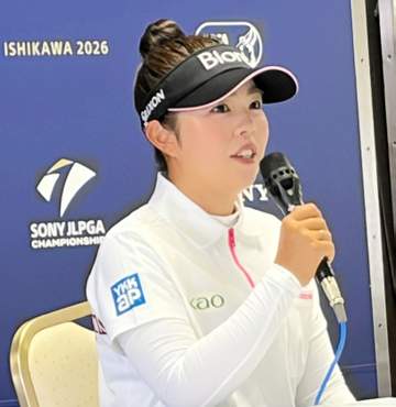 山下美夢有“第二の故郷”で好プレー誓う「食べ物は何でもおいしいし大好きです」母の実家が石川県内