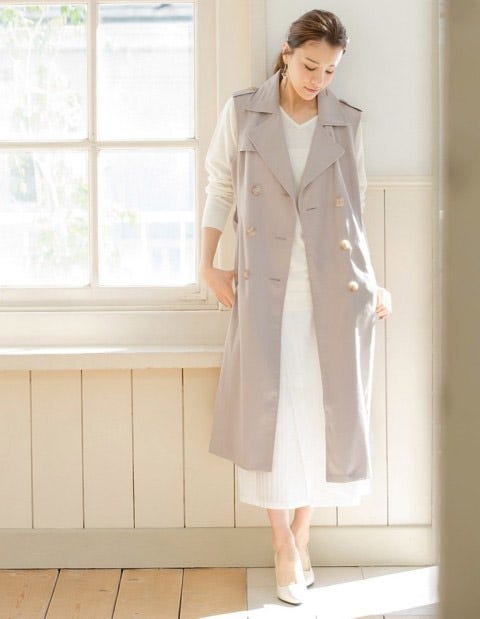 ノースリーブトレンチコート「Re:EDIT by GALSTAR」5,298円(税込)/画像提供:Re:EDIT by GALSTAR