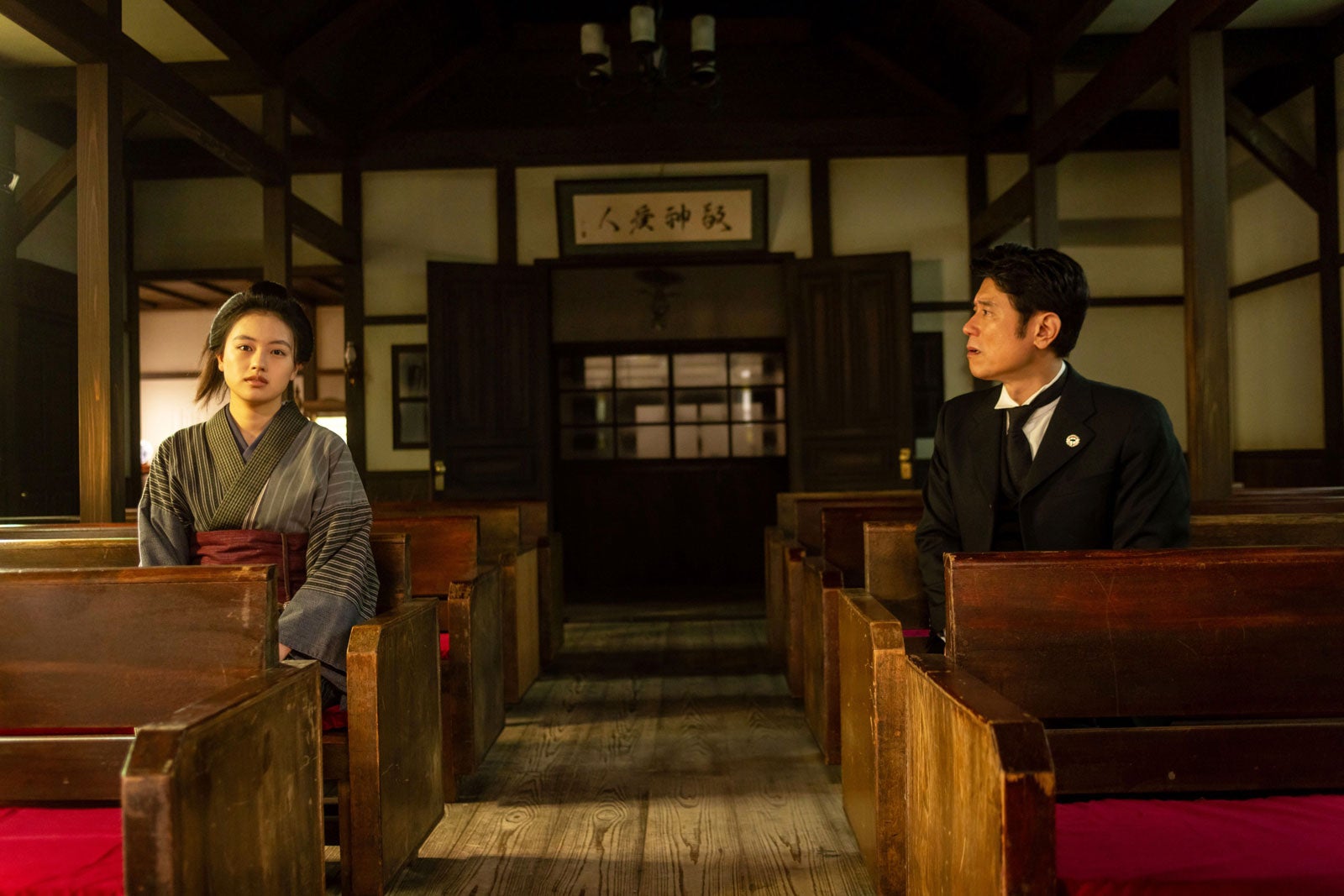 上坂樹里、原田泰造「風、薫る」第3話（C）NHK