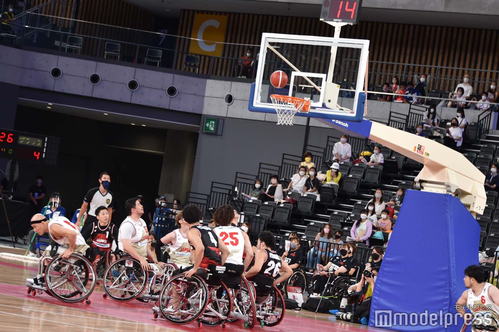 車いすバスケットボールエキシビジョンマッチの模様（C）モデルプレス