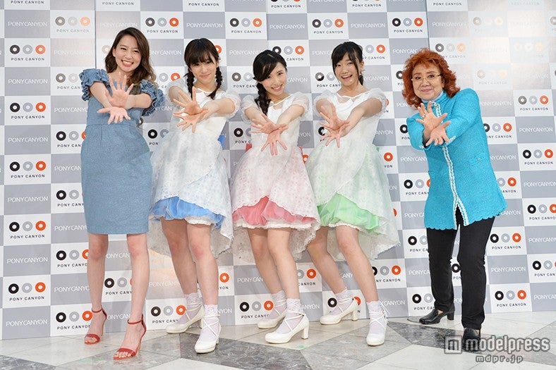 左より：河北麻友子、花房里枝、高橋美衣、辻美優、野沢雅子