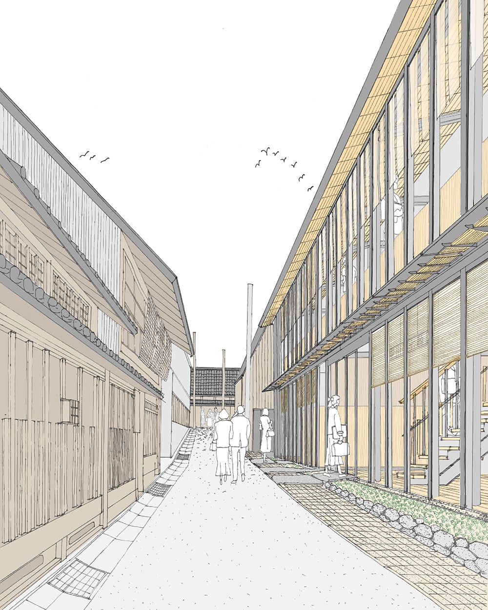 商業施設完成イメージ／画像提供：中川政七商店