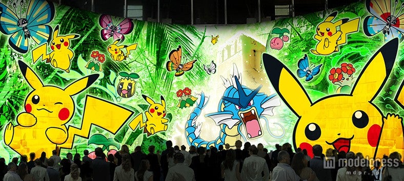 ピカチュウの冒険を描くプロジェクションマッピングが登場