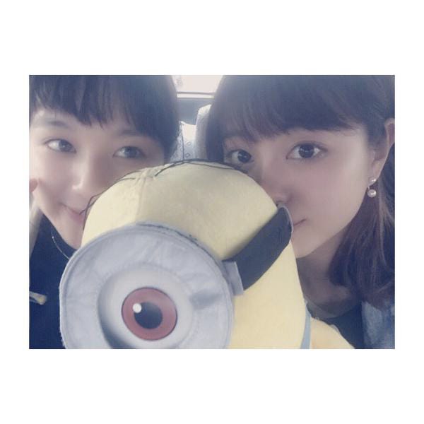 筧美和子&大川藍がUSJへ/大川藍Twitterより