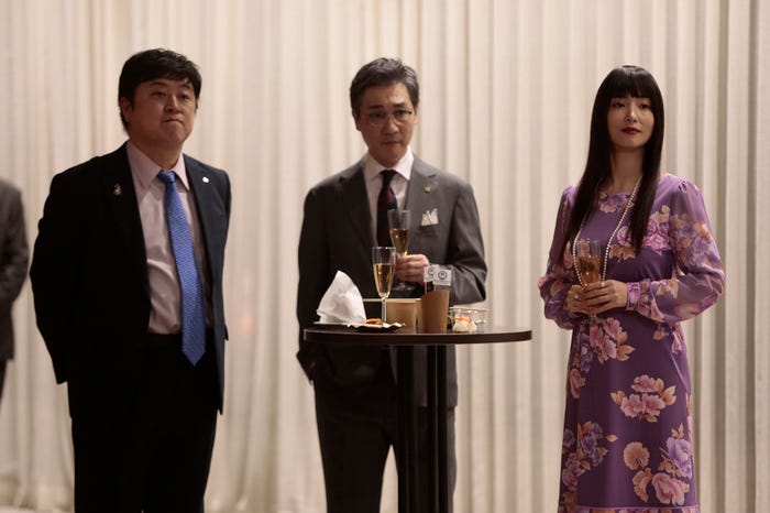 吉田ウーロン太、安井順平、MEGUMI「プライベートバンカー」第7話(C)テレビ朝日