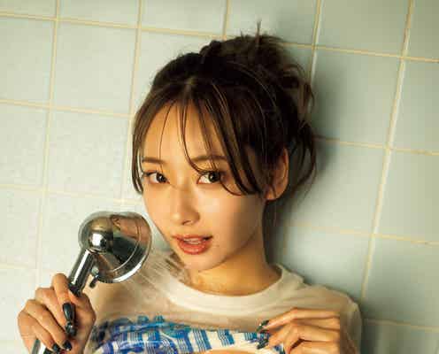 PyunA.、濡れランジェリー姿にドキッ 美バスト大胆披露