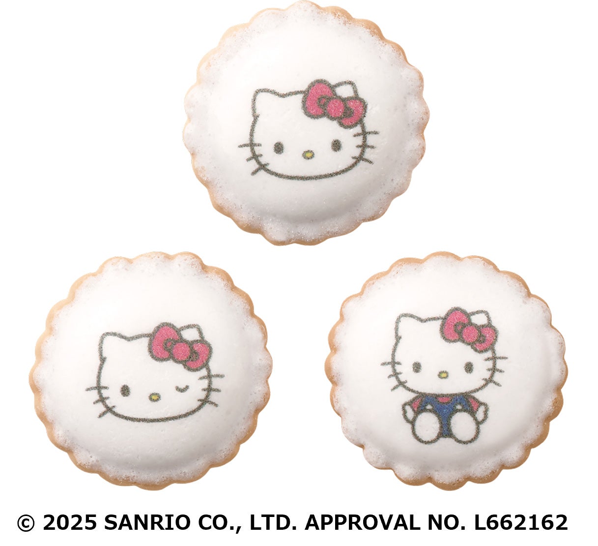 アイシングビスケットは3種類（C）2025 SANRIO CO., LTD. APPROVAL NO. L662162