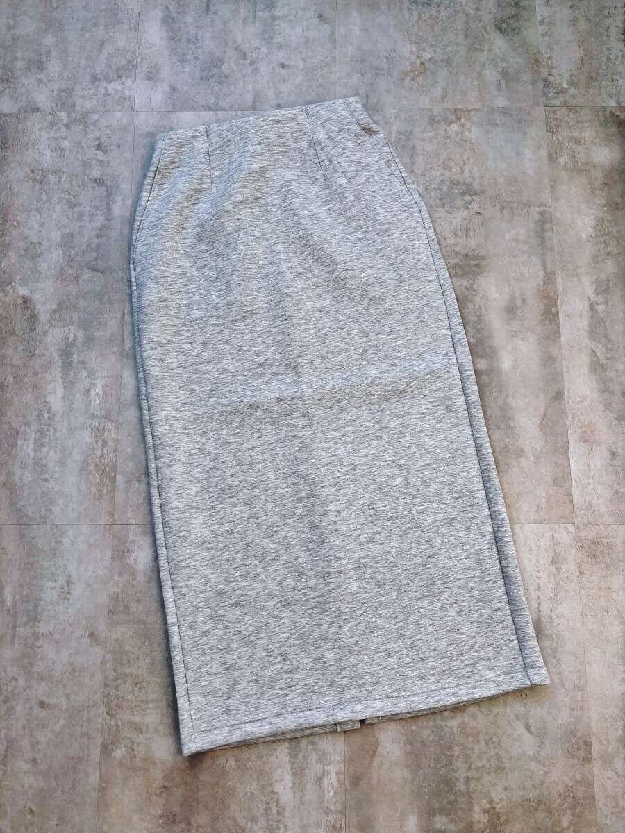 GUパフスウェットナロースカート