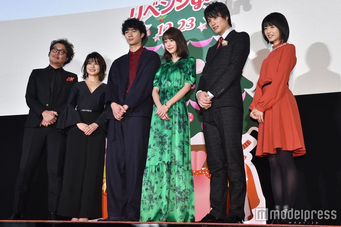 三木康一郎監督、佐津川愛美、清原翔、桐谷美玲、鈴木伸之、竹内愛紗 (C)モデルプレス