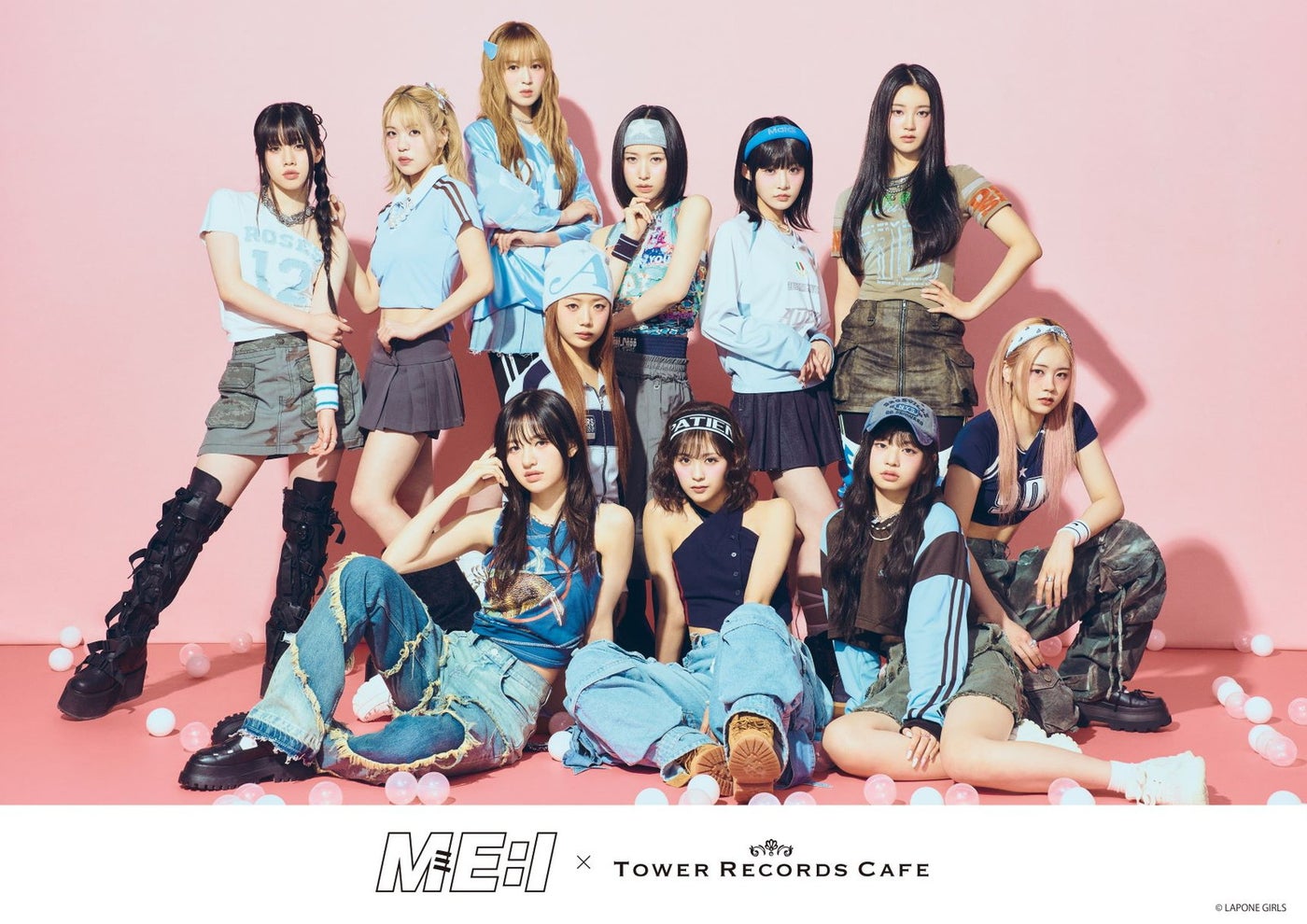 ME:I×TOWER RECORDS CAFE／提供画像