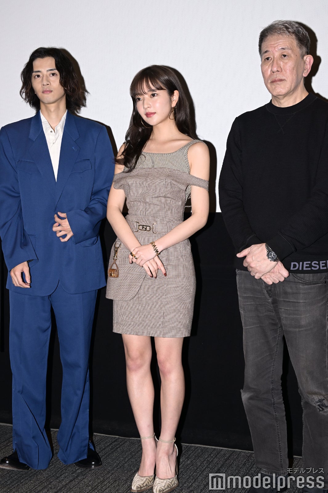 飯島寛騎、田中芽衣、尾崎将也監督 （C）モデルプレス