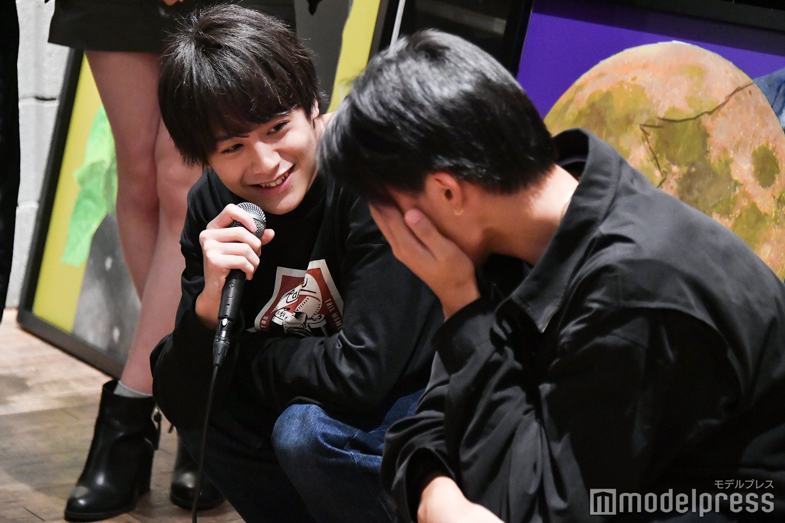 ほのばぴ（浪花ほのか）とひろむ（黒田昊夢）のシーンをKayaと再現「顔なら一番ばびちゃんがタイプだよ」 （C）モデルプレス