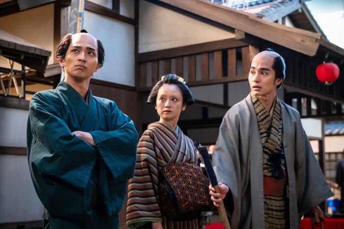 横浜流星、安達祐実、中村蒼「べらぼう~蔦重栄華乃夢噺~」第11話(C)NHK
