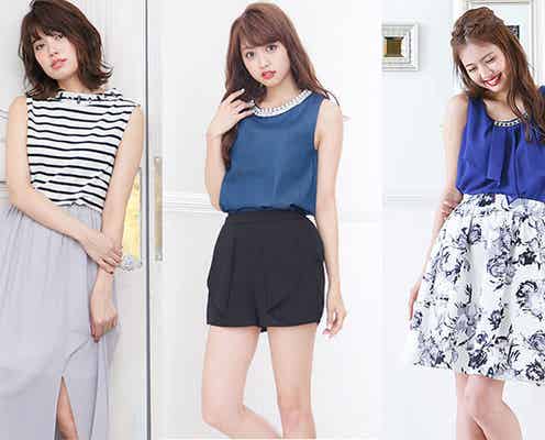 顔周り華やか!「ネックビジュートップス」で美人度アップ