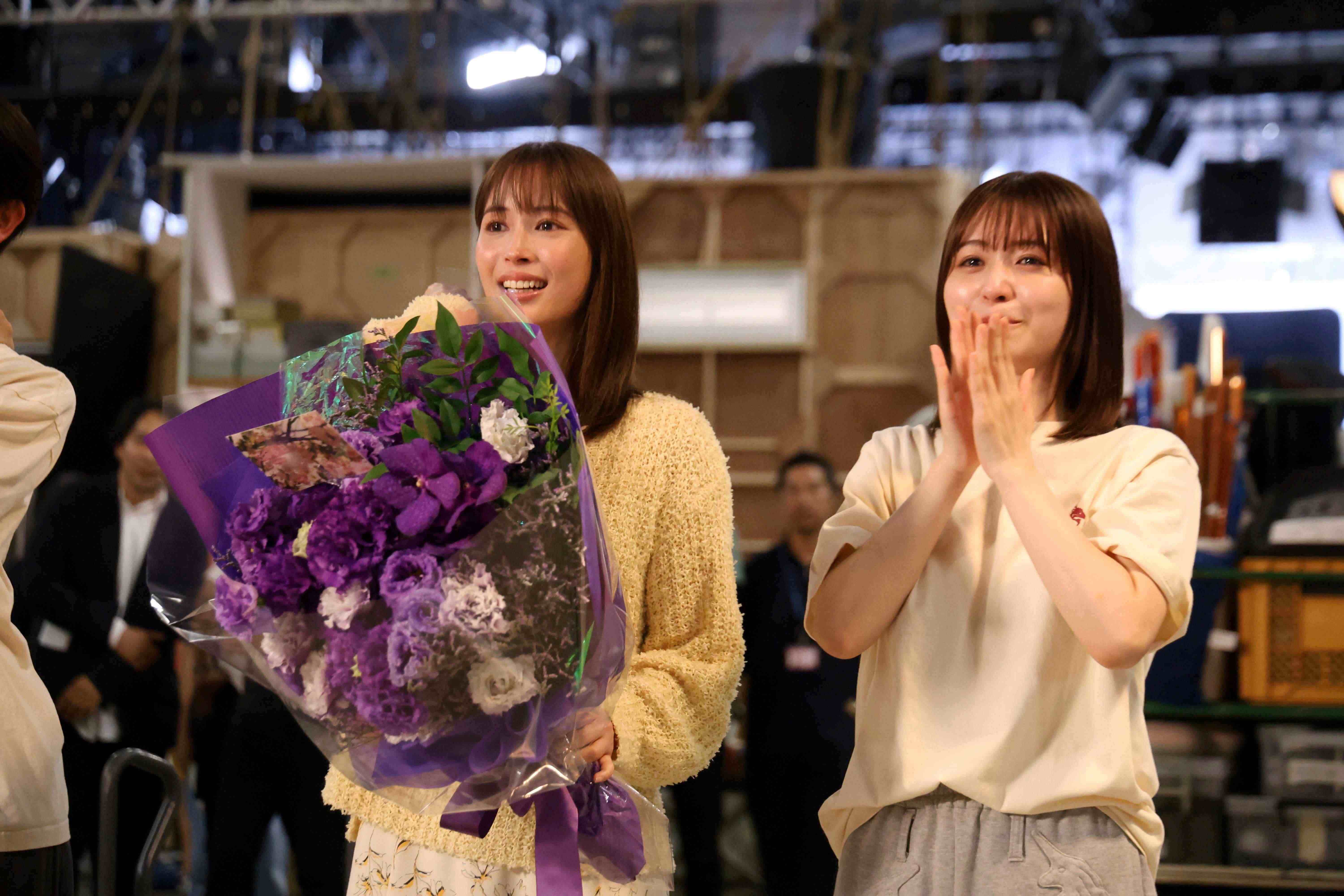 広瀬アリス、長濱ねる（C）フジテレビ