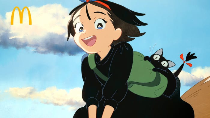 マクドナルド「魔女の宅急便」コラボレーションCM(提供写真)