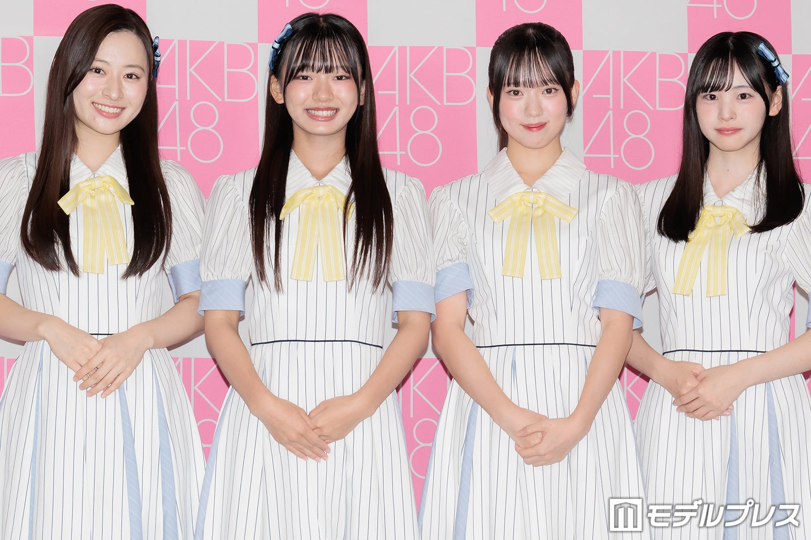 AKB48、22期研究生4人お披露目 元メンバー・長谷川百々花が再加入【プロフィール】
