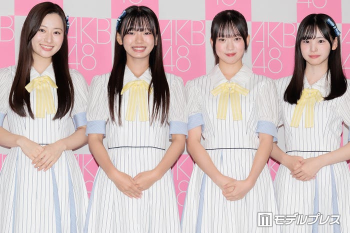 AKB48 22期研究生/長谷川百々花、山内利乃明、大西ゆな、前田衣澄(C)モデルプレス