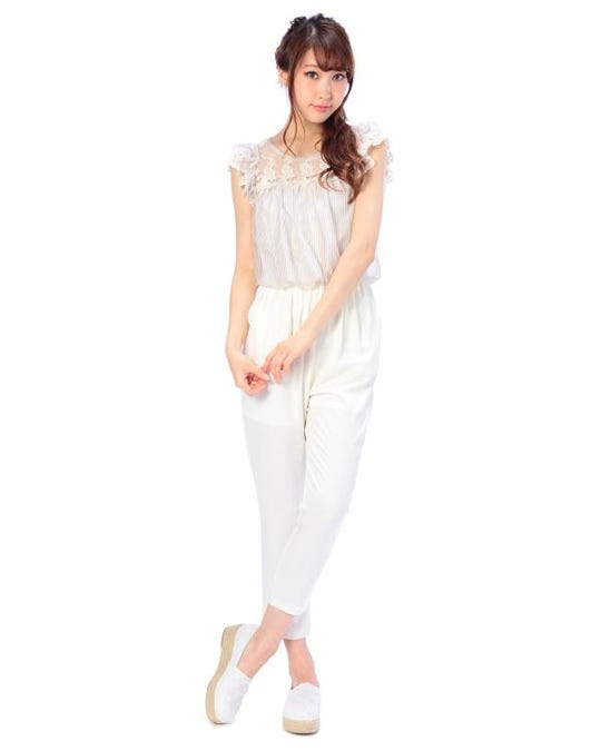 ストライプオールインワン「Tokyo Kawaii Life」¥9,936(税込)
