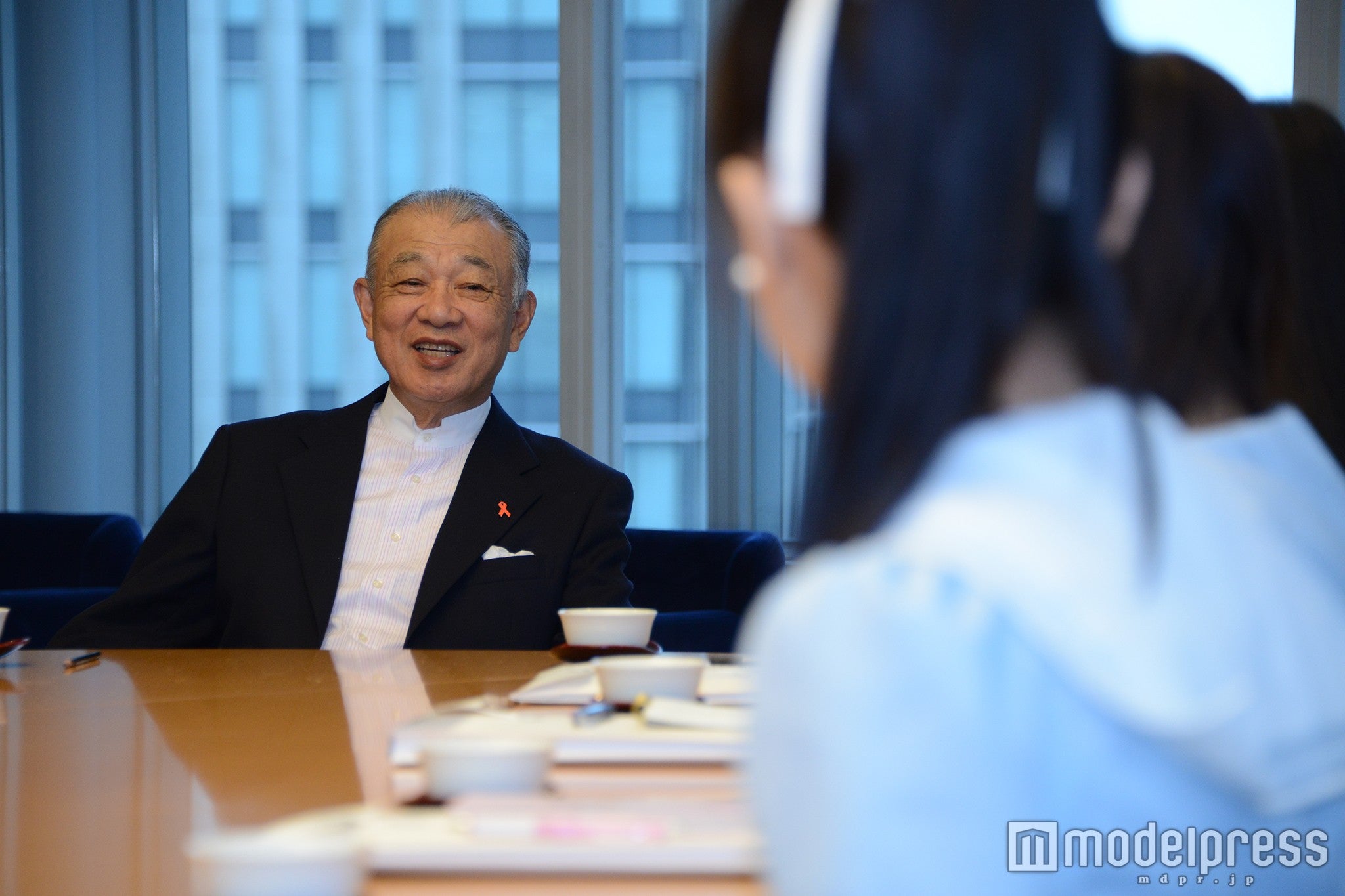 アキシブproject／笹川陽平会長と対談（C）モデルプレス