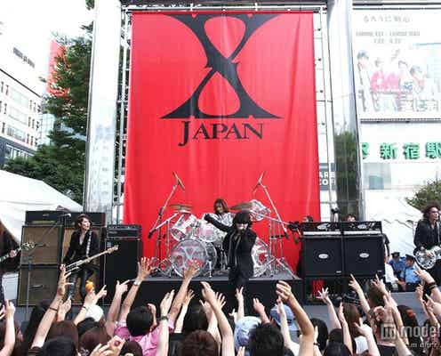 X JAPAN、新宿に突如降臨 初ゲリラライブで駅前騒然