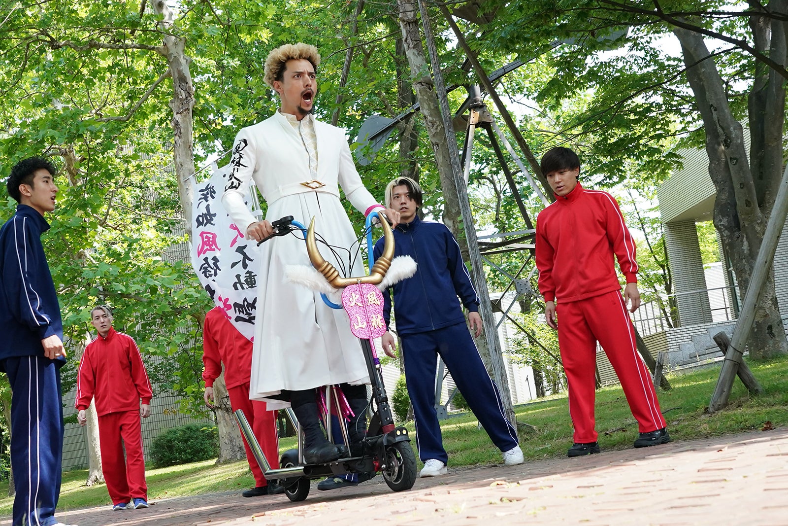 満島真之介 「新・信長公記～クラスメイトは戦国武将～」第1話より（C）読売テレビ