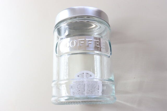ダイソー　ガラスキャニスター（約500mL、3種アソート）　パッケージ