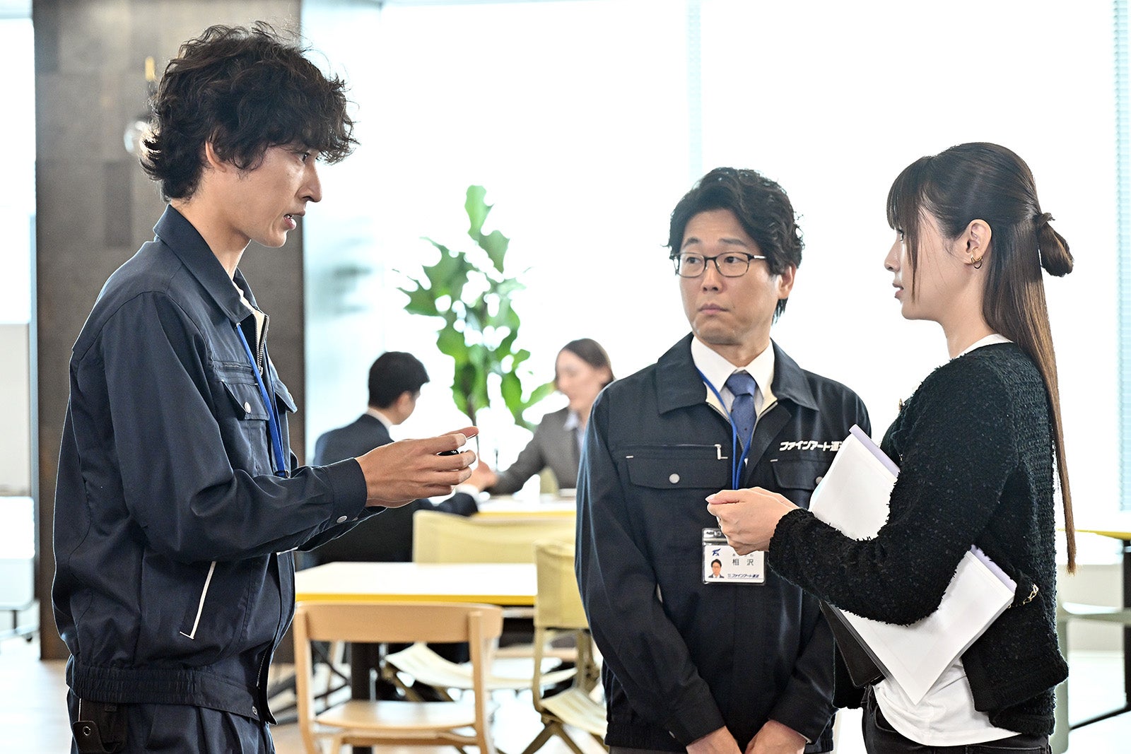 上杉柊平、山崎樹範、深田恭子「１８／４０～ふたりなら夢も恋も～」より（C）TBS