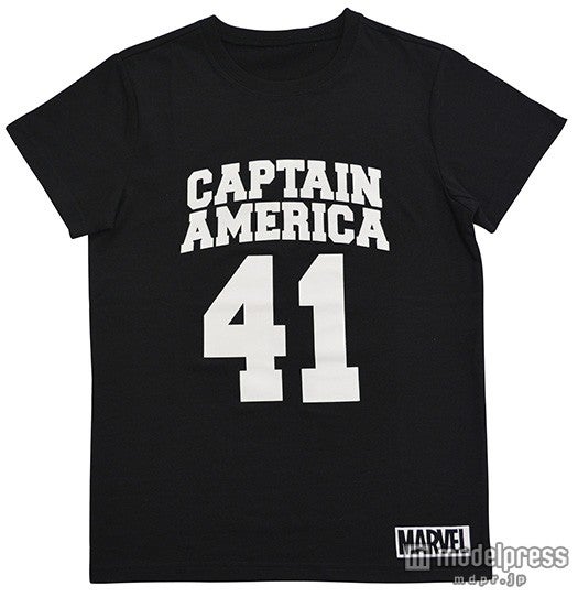 キャプテンアメリカ、ロゴTシャツ（黒）（税抜き￥1500）（C）Marvel2015