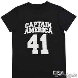 キャプテンアメリカ、ロゴTシャツ（黒）（税抜き￥1500）（C）Marvel2015