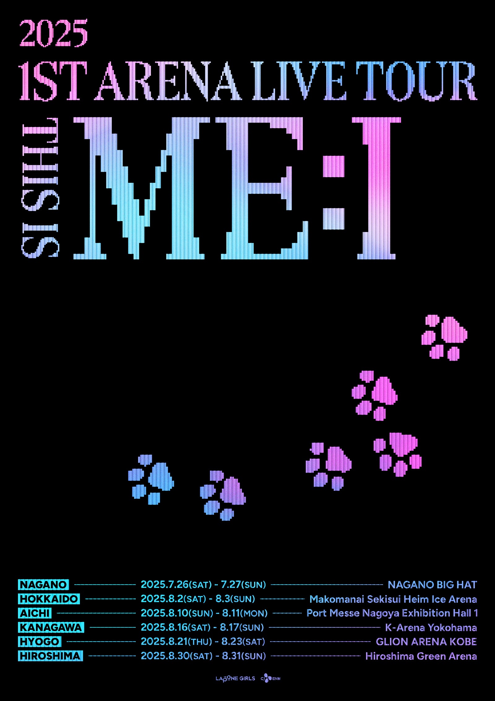 「2025 ME:I 1ST ARENA LIVE TOUR “THIS IS ME:I”」（C）LAPONE GIRLS