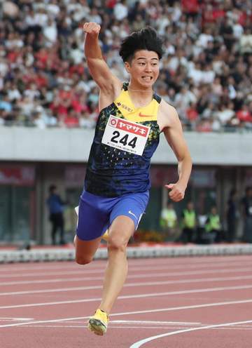 陸上男子100M 多田修平が5年ぶり2度目V「努力が実を結んだ」「多田修平という名を背負って堂々とレースに挑める」