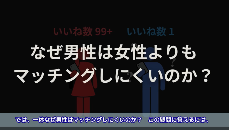 1日いいね受取数、女性46件、男性3件。マッチングアプリに男女格差ができるワケ