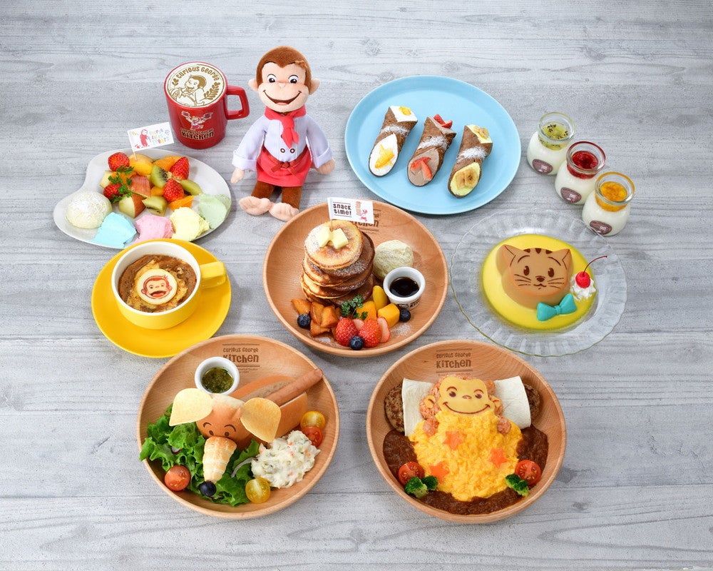 おさるのじょーじ　箸3セット　ミニプレート9枚 おさるのじょーじ箸3セットミニプレート9枚