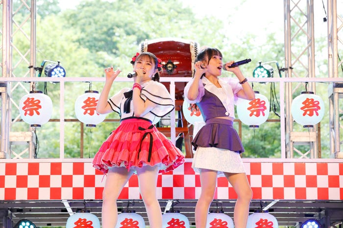 小野田紗栞、河西結心「つばきファクトリーの夏祭り2023 ~灼熱~」より(提供写真)